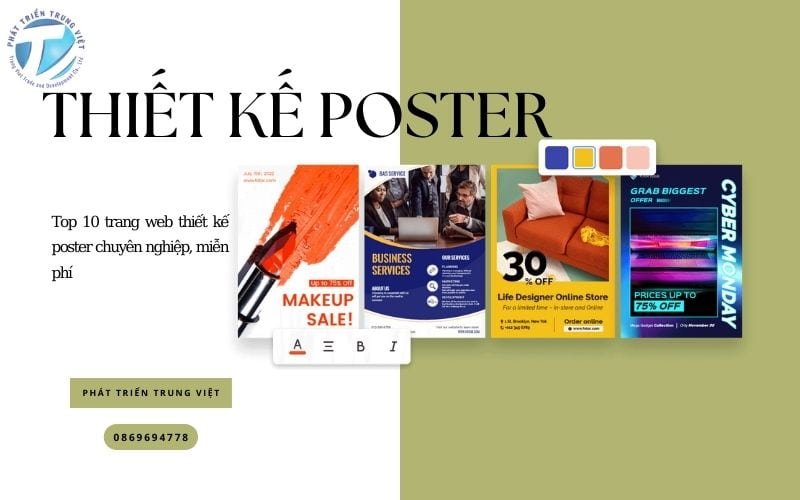 Top 10 trang web thiết kế poster chuyên nghiệp, miễn phí